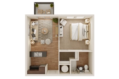 1 Bedroom deluxe with patio