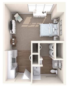 AL_ Lost Lake suite, 1 ba 475 sq. ft. 1