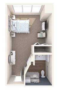MC_Loblolly suite, 1 bath 360 sq. ft. 1